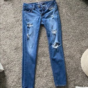 American Eagle Super Stretch Ripped Jeans